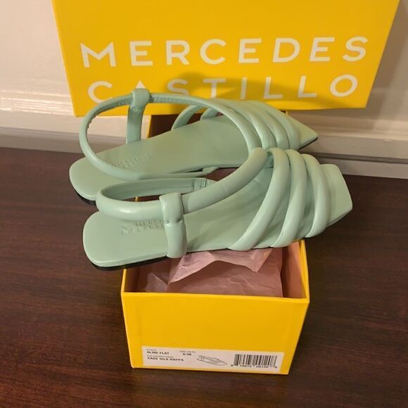 Mercedes Castillo top grain leather upper/ lining strappy sandal size 6/36 , NWT - Picture 7 of 16